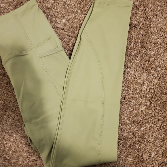 66vibes double strap mint green Yoga Leggings L/6 - Picture 2 of 5